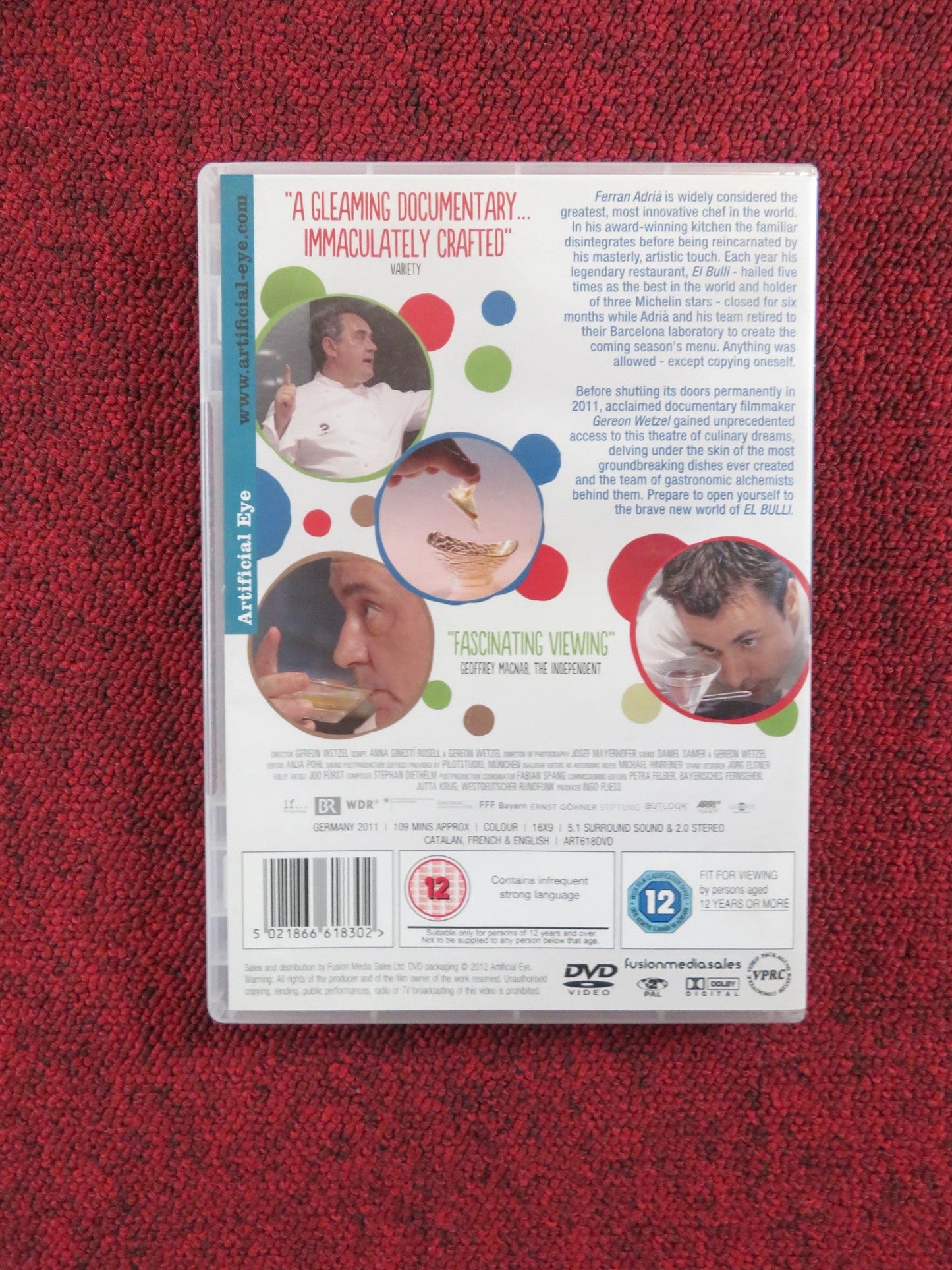 EL BULLI: COOKING IN PROGRESS (DVD) FERRAN ADRIA ORIOL CASTRO 2010 REGION 2 Rendezvous Cinema Movie posters