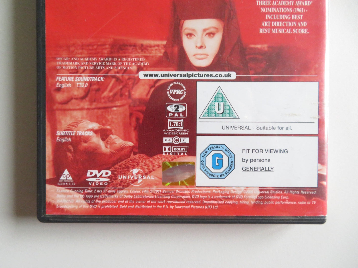 EL CID (DVD) CHARLTON HESTON SOPHIAN LOREN 1961 REGION 2 Movie posters