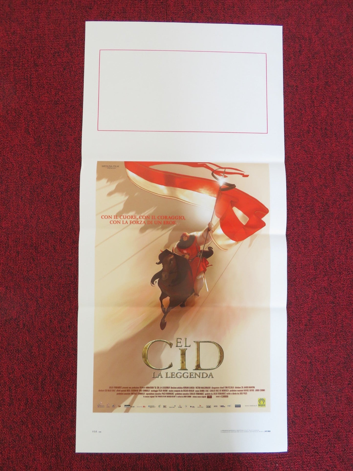 EL CID: THE LEGEND ITALIAN LOCANDINA POSTER MANEL FUENTES NATALIA VERBEKE 2003 Rendezvous Cinema Movie posters