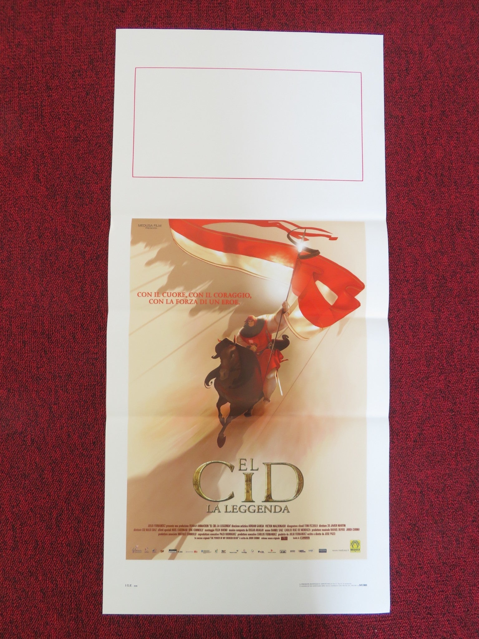 EL CID: THE LEGEND ITALIAN LOCANDINA POSTER MANEL FUENTES NATALIA VERBEKE 2003 Rendezvous Cinema Movie posters
