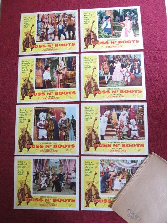 EL GATO CON BOTAS / PUSS N' BOOTS US LOBBY CARD FULL SET K. GORDON MURRAY 1963 Rendezvous Cinema Movie posters