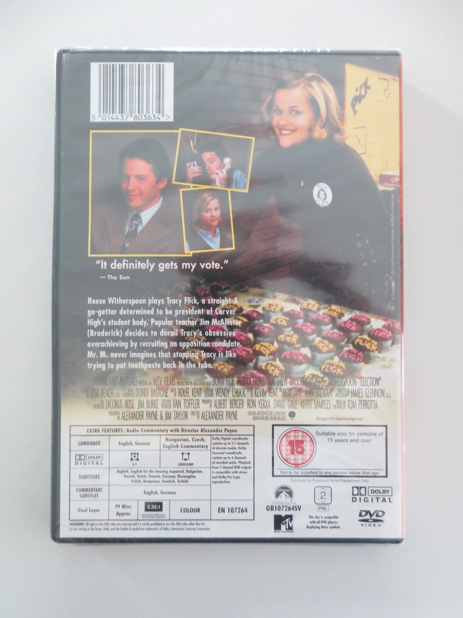 ELECTION (DVD) MATTHEW BRODERICK REESE WITHERSPOON 1999 REGION 2 Movie posters