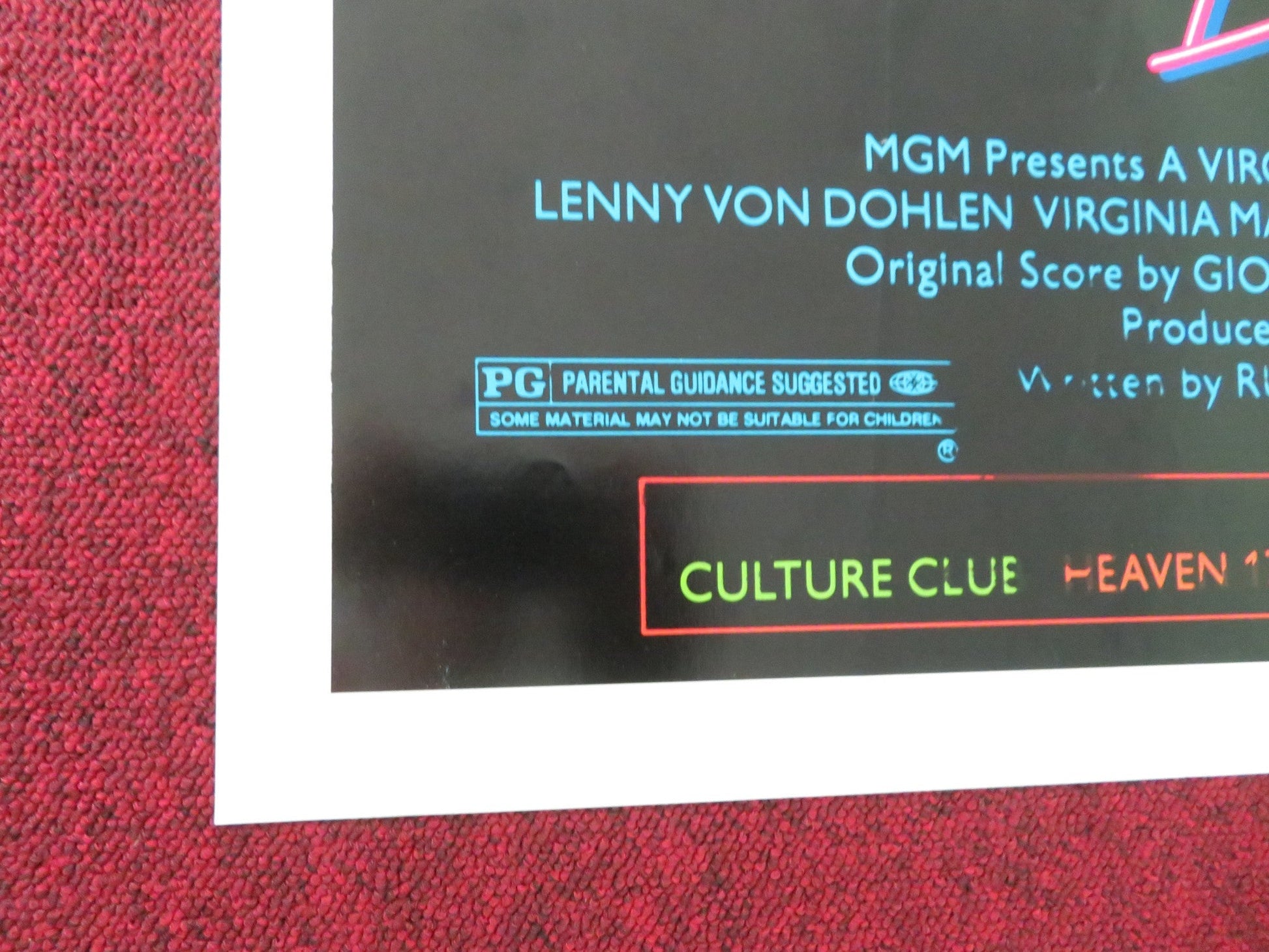 ELECTRIC DREAMS FOLDED US ONE SHEET POSTER LENNY VON DOHLEN VIRGINIA MADSEN 1984 Movie posters