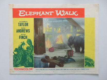 ELEPHANT WALK - #3 US LOBBY CARD ELIZABETH TAYLOR DANA ANDREWS 1953 Rendezvous Cinema Movie posters