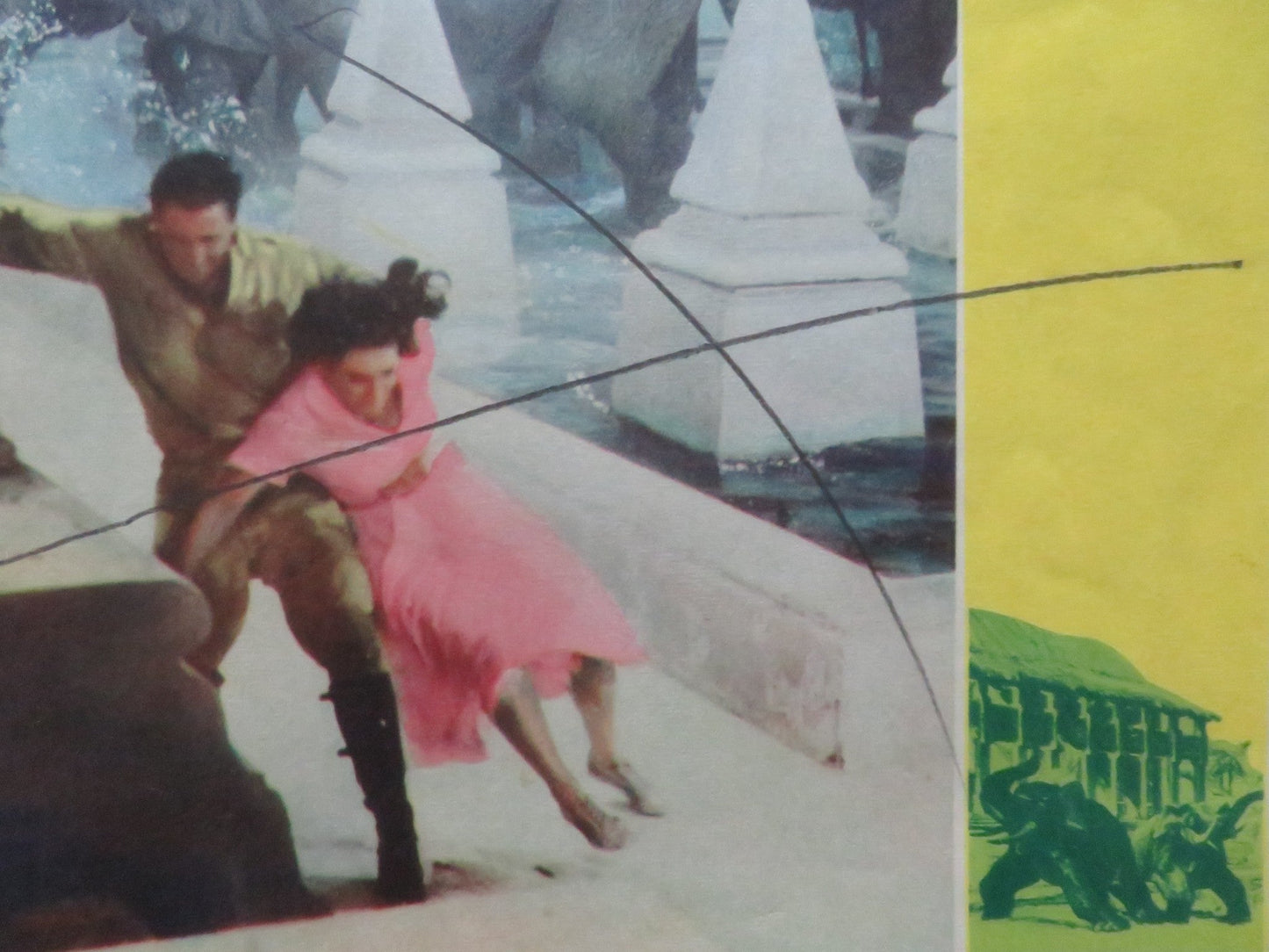 ELEPHANT WALK - #4 US LOBBY CARD ELIZABETH TAYLOR DANA ANDREWS 1953 Rendezvous Cinema Movie posters