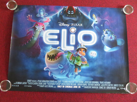 ELIO - B UK QUAD ROLLED POSTER DISNEY YONAS KIBREAB ZOE SALDANA 2025 Movie posters