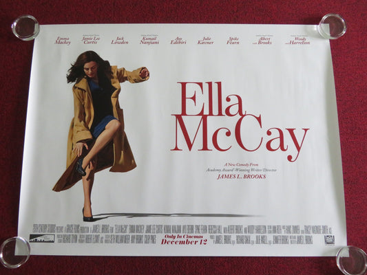 ELLA MCCAY UK QUAD ROLLED POSTER EMMA MACKEY JAMIE LEE CURTIS W. HARRELSON 2025 Movie posters