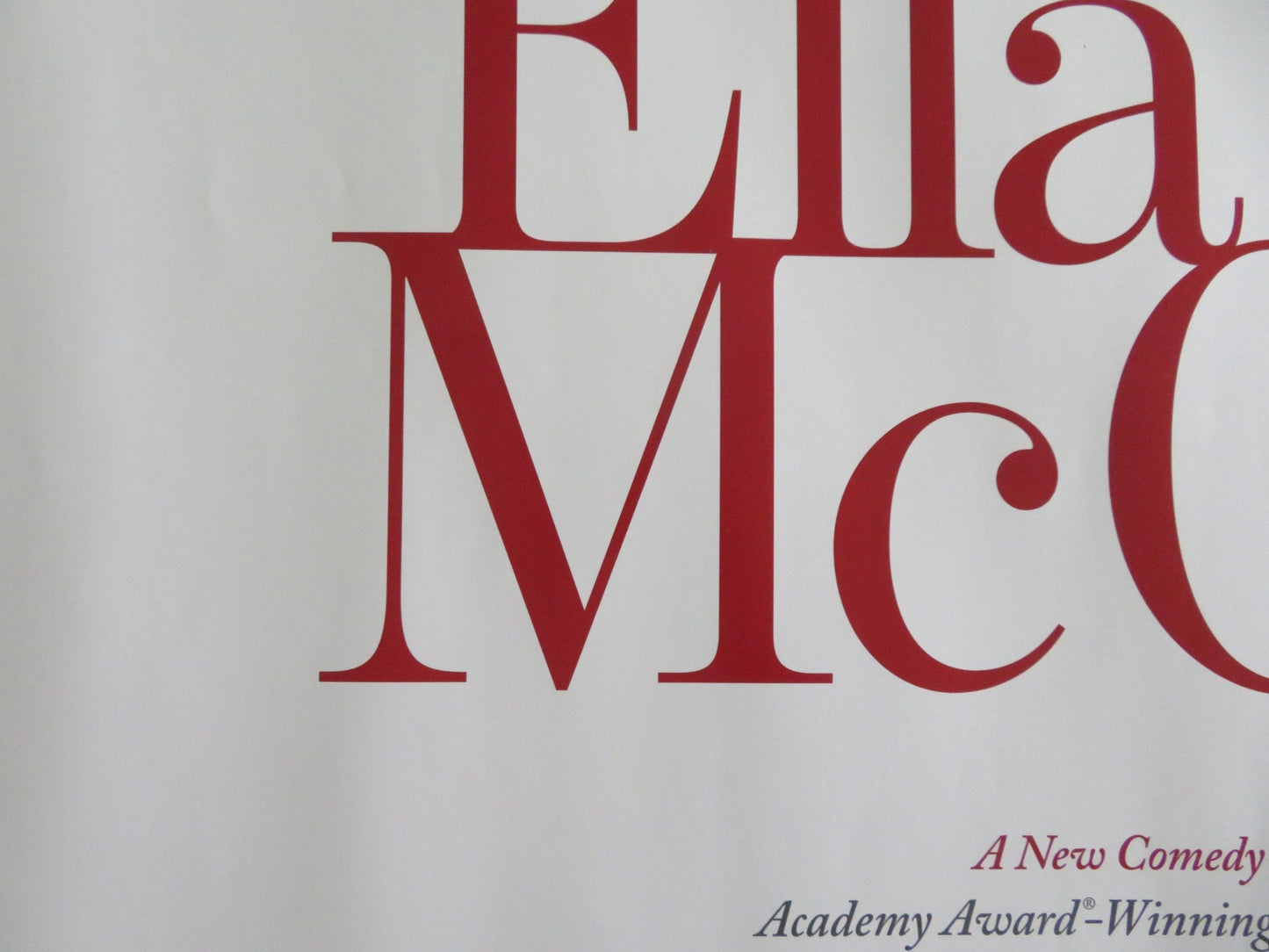 ELLA MCCAY UK QUAD ROLLED POSTER EMMA MACKEY JAMIE LEE CURTIS W. HARRELSON 2025 Movie posters