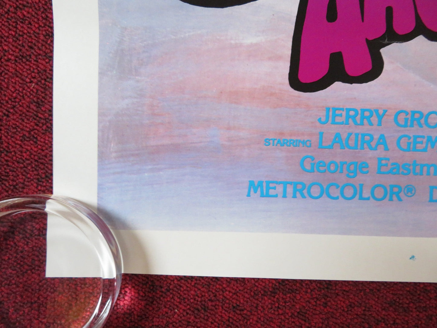 EMANUELLE AROUND THE WORLD US ONE SHEET ROLLED POSTER LAURA GEMSER RASSIMOV 1977 Rendezvous Cinema Movie posters