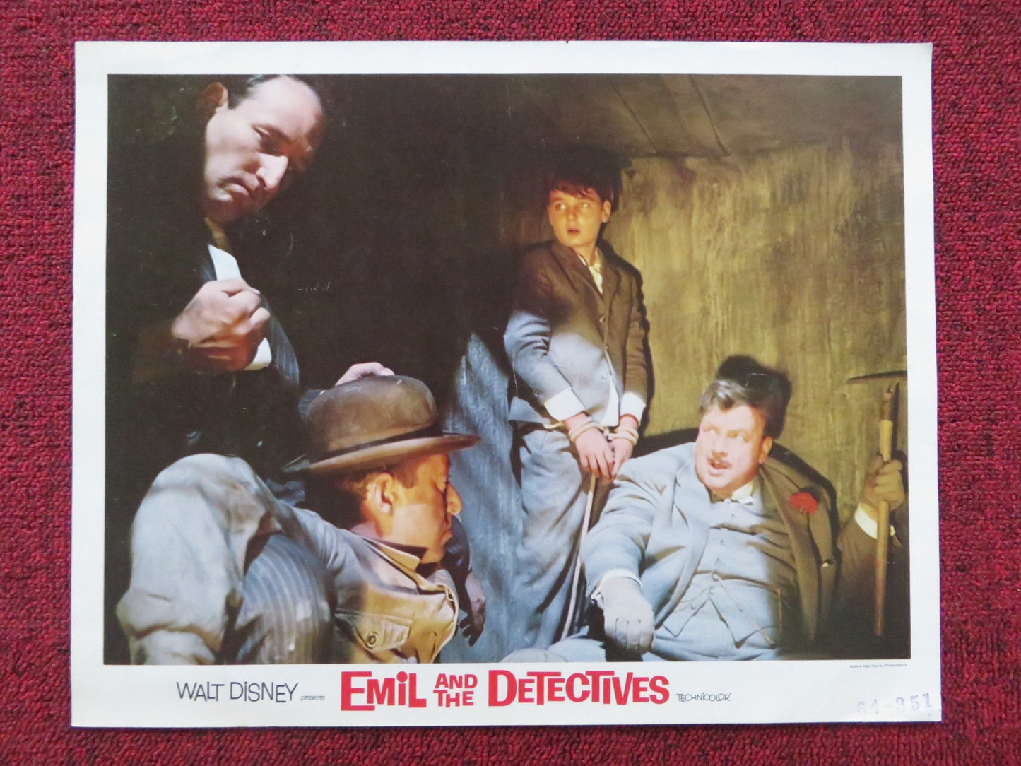 EMIL AND THE DETECTIVES US LOBBY CARD FULL SET DISNEY WALTER SLEZAK 1964 Rendezvous Cinema Movie posters