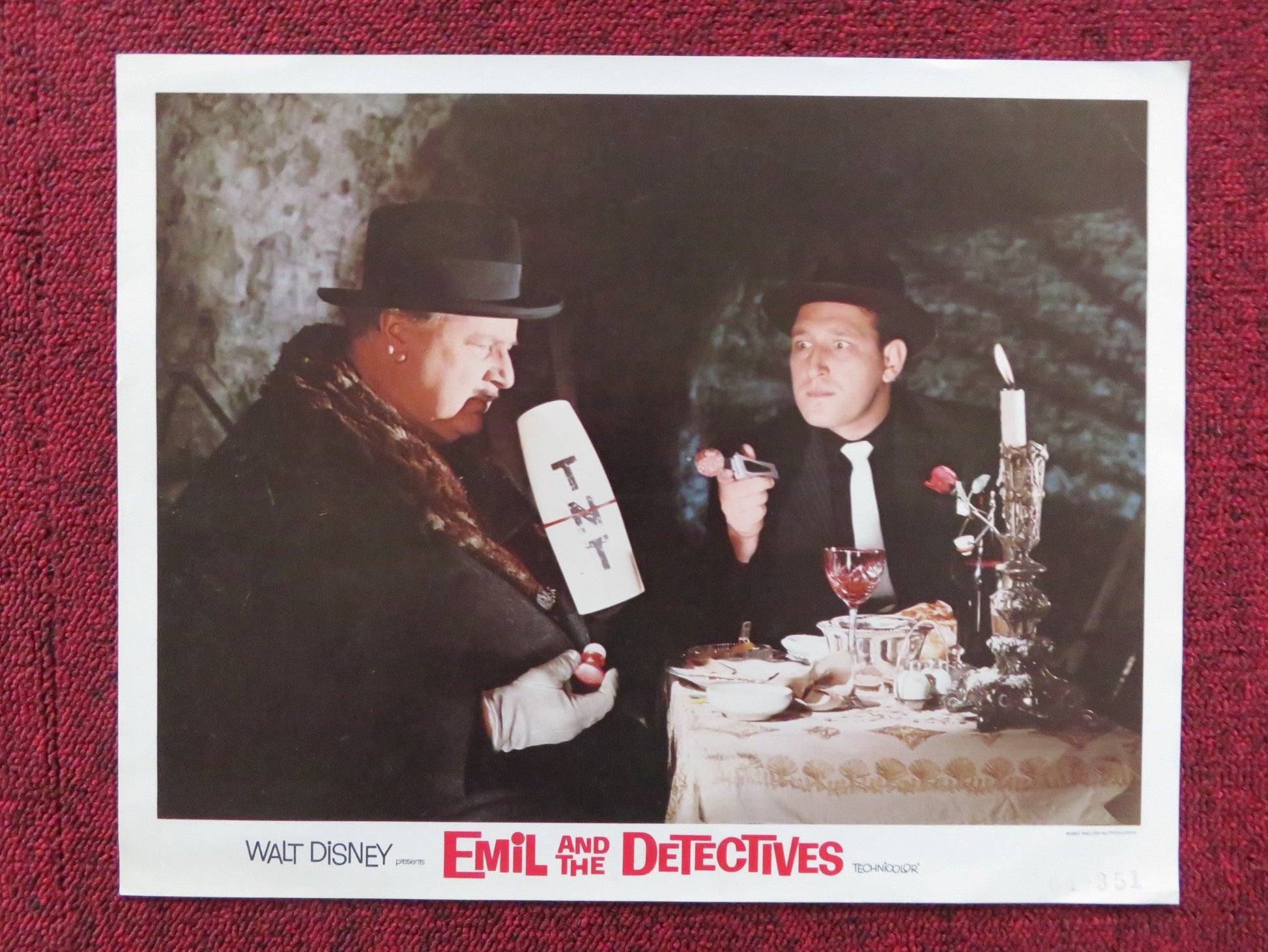 EMIL AND THE DETECTIVES US LOBBY CARD FULL SET DISNEY WALTER SLEZAK 1964 Rendezvous Cinema Movie posters