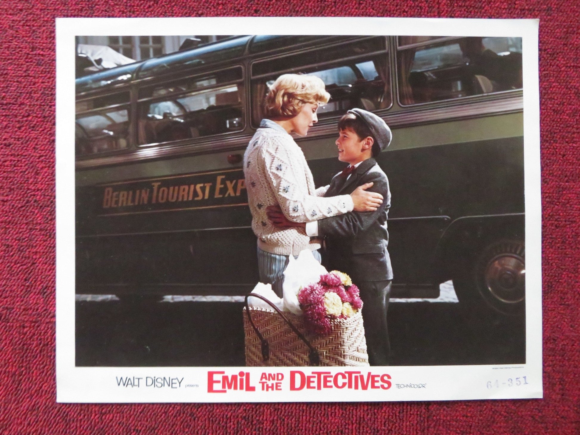 EMIL AND THE DETECTIVES US LOBBY CARD FULL SET DISNEY WALTER SLEZAK 1964 Rendezvous Cinema Movie posters