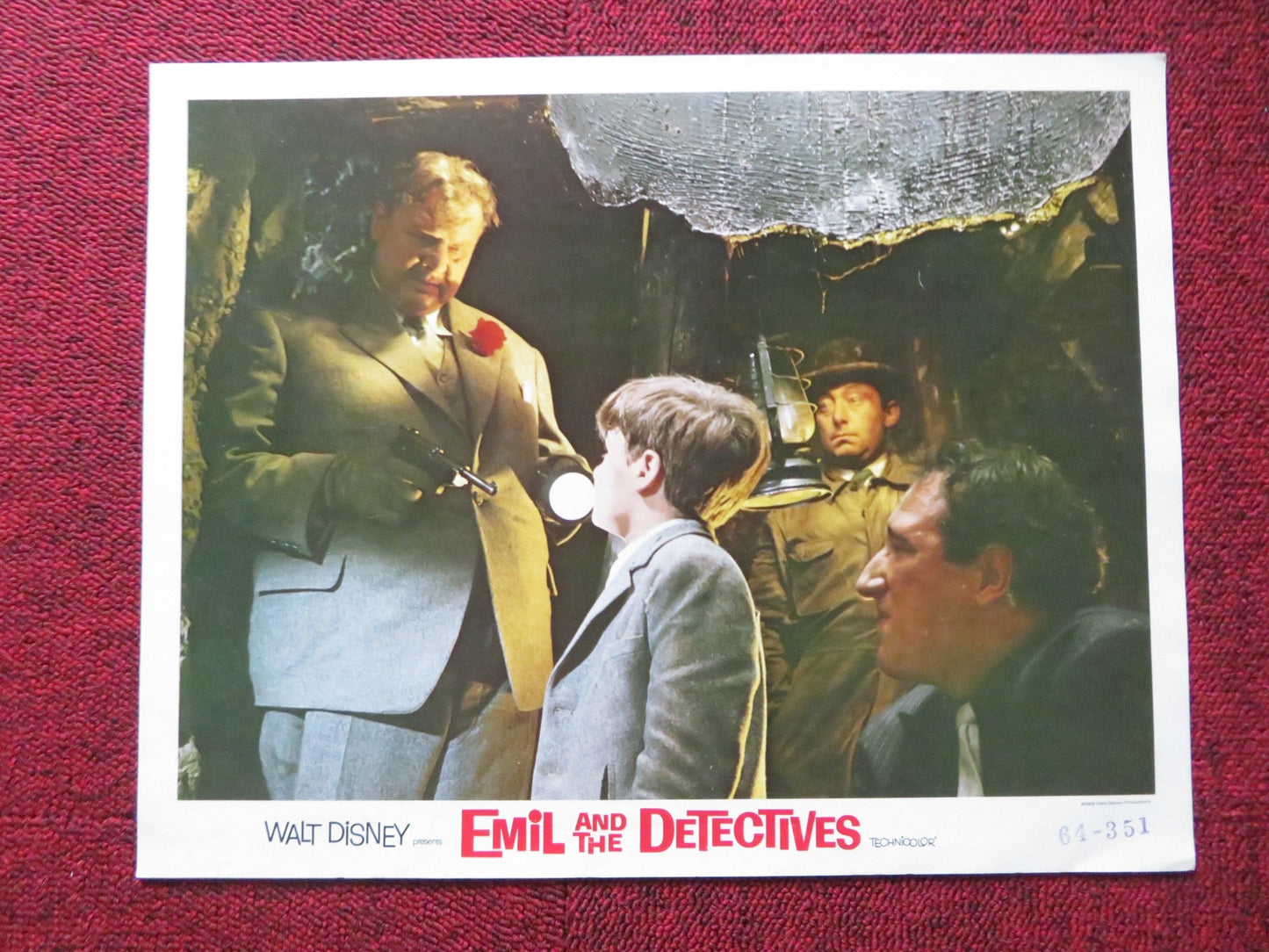 EMIL AND THE DETECTIVES US LOBBY CARD FULL SET DISNEY WALTER SLEZAK 1964 Rendezvous Cinema Movie posters