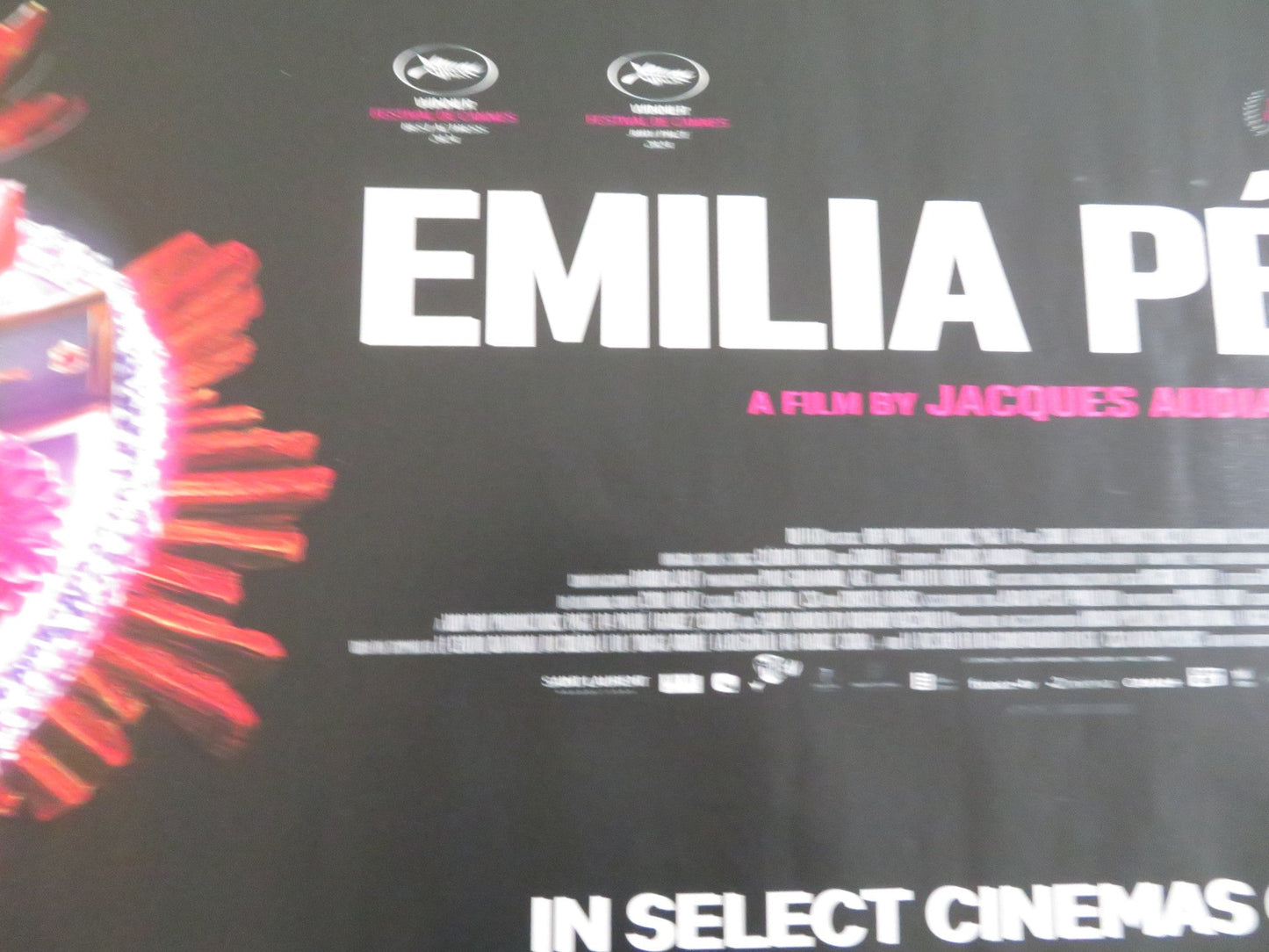 EMILIA PEREZ UK QUAD ROLLED POSTER KARLA SOFIA GASCON SELENA GOMEZ 2024 Rendezvous Cinema Movie posters