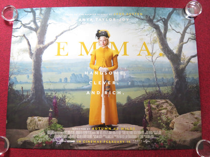 EMMA - B UK QUAD ROLLED POSTER ANA TAYLOR - JOY MIA GOTH 2020 Rendezvous Cinema Movie posters