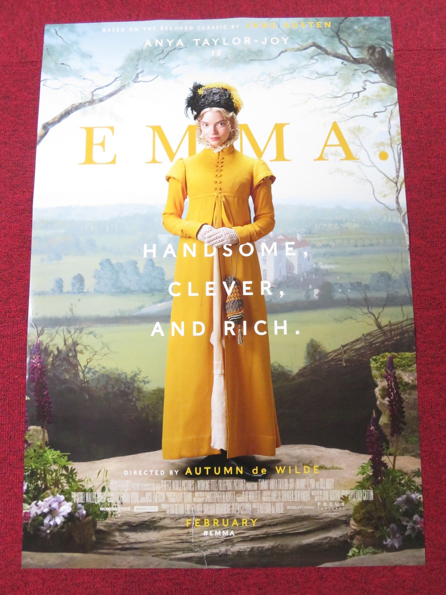 EMMA - B US ONE SHEET ROLLED POSTER ANYA TAYLOR - JOY MIA GOTH 2020 Rendezvous Cinema Movie posters