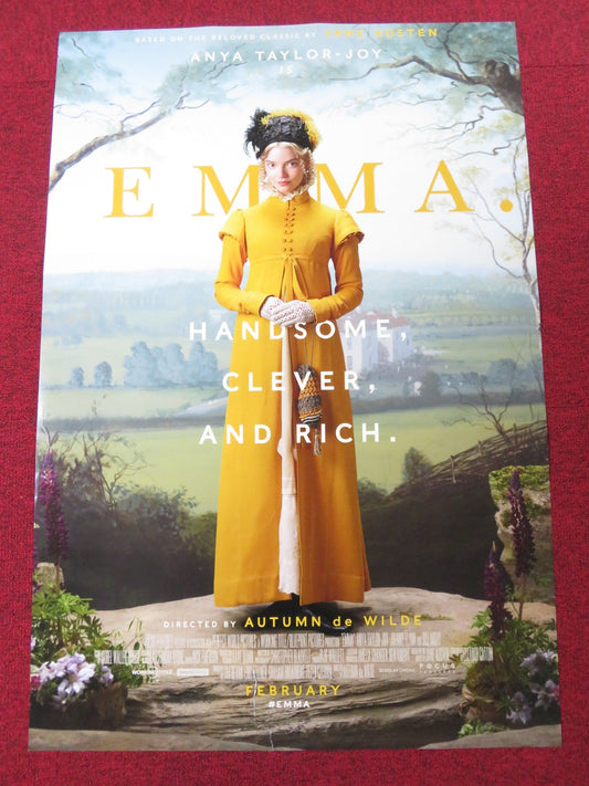 EMMA - B US ONE SHEET ROLLED POSTER ANYA TAYLOR - JOY MIA GOTH 2020 Rendezvous Cinema Movie posters