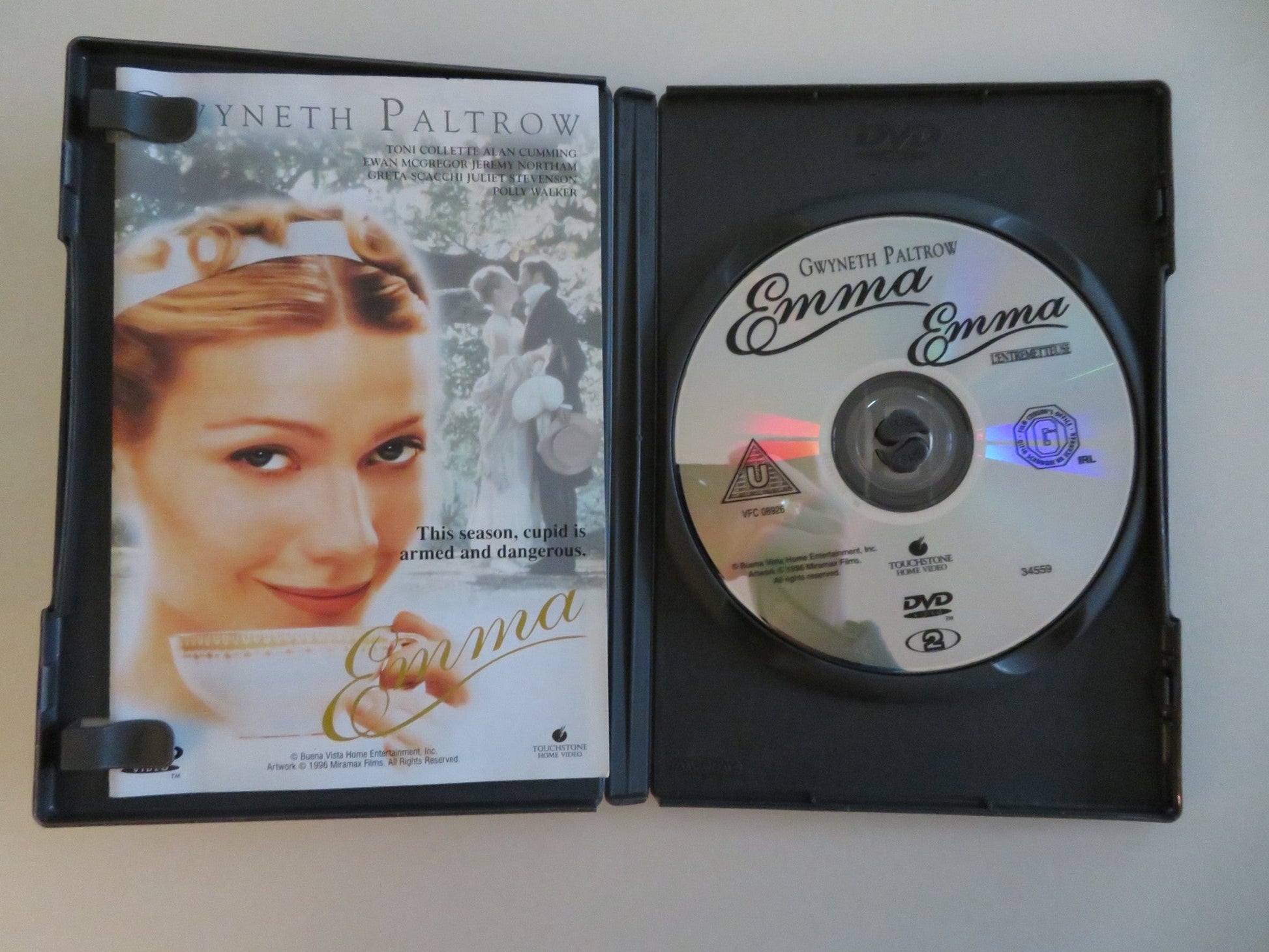 EMMA (DVD) GWYNETH PALTROW TONI COLLETTE 1996 REGION 2 Movie posters
