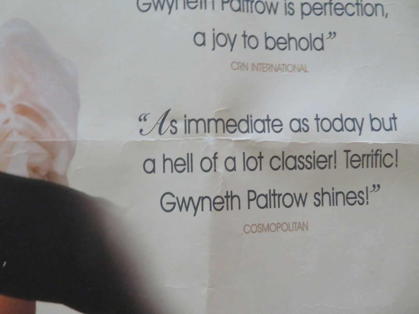 EMMA UK QUAD ROLLED POSTER GWYNETH PALTROW EWAN MCGREGOR 1996 - Rendezvous Cinema