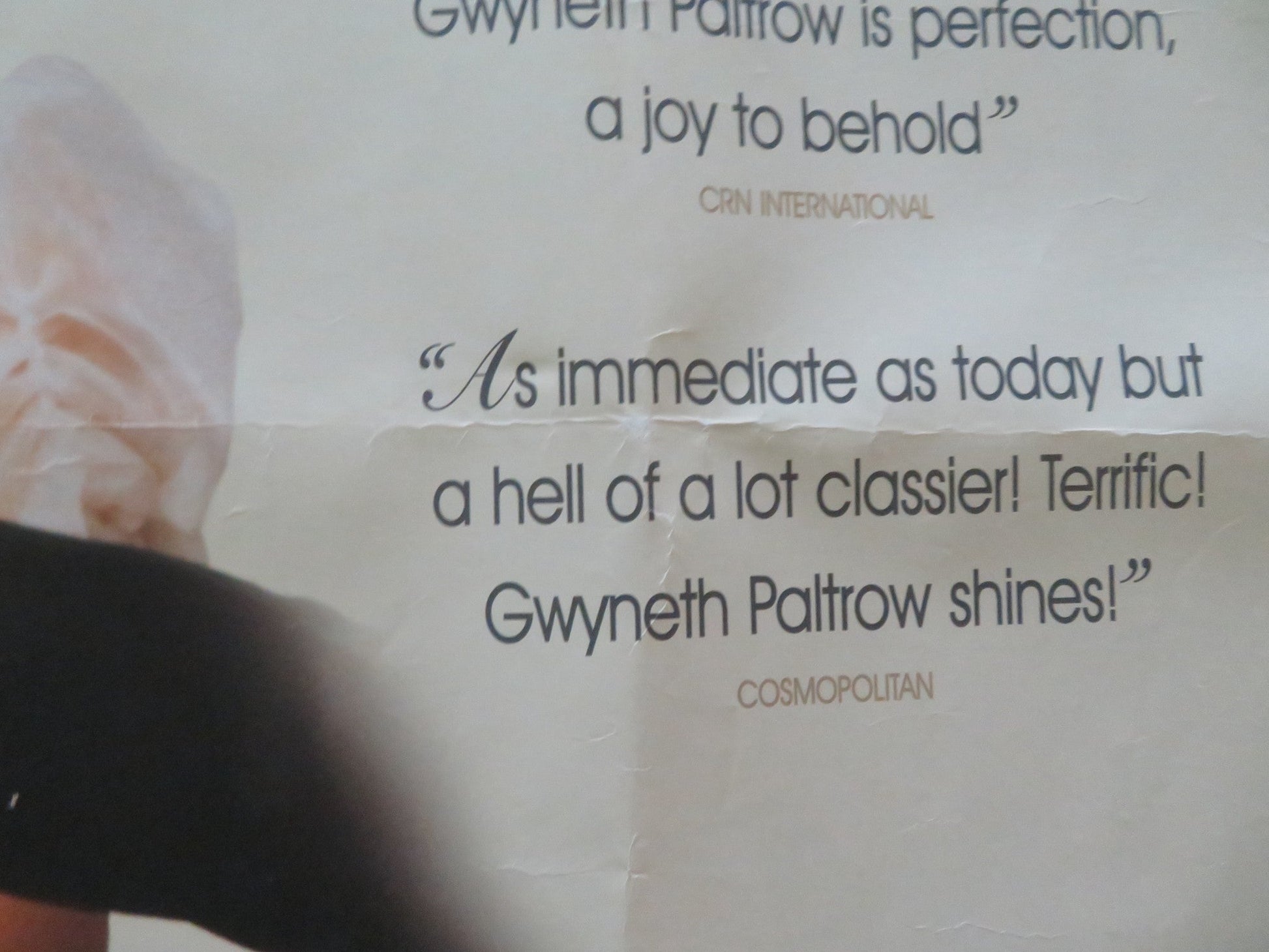 EMMA UK QUAD ROLLED POSTER GWYNETH PALTROW EWAN MCGREGOR 1996 - Rendezvous Cinema