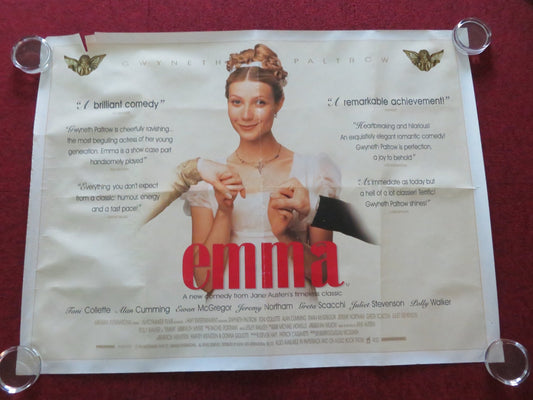 EMMA UK QUAD ROLLED POSTER GWYNETH PALTROW EWAN MCGREGOR 1996 - Rendezvous Cinema