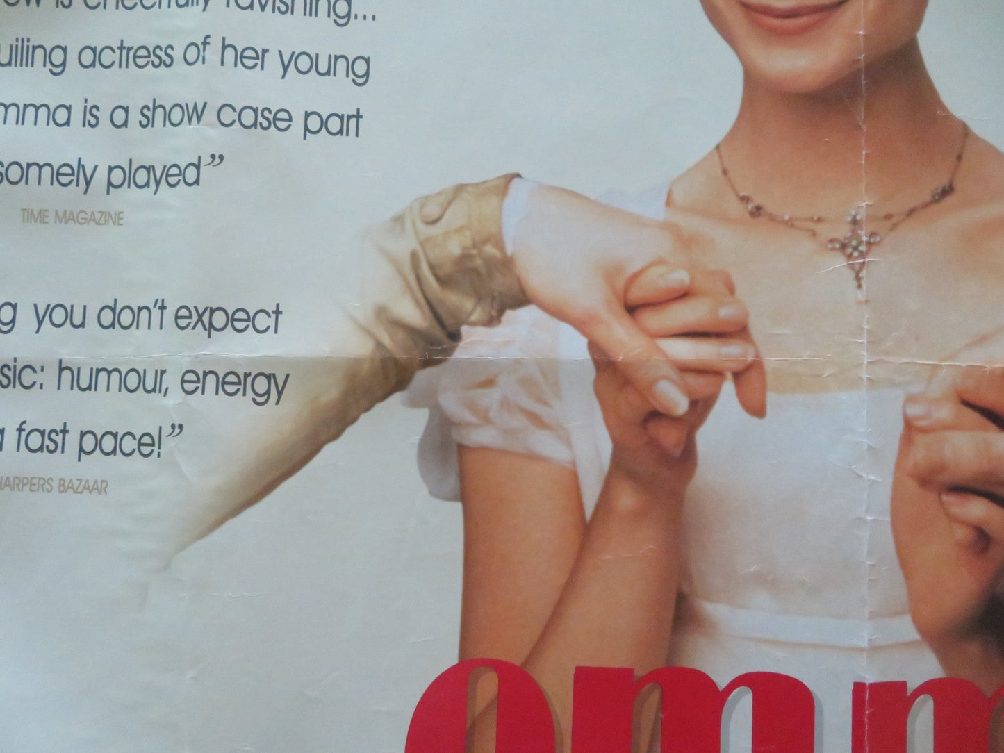 EMMA UK QUAD ROLLED POSTER GWYNETH PALTROW EWAN MCGREGOR 1996 - Rendezvous Cinema