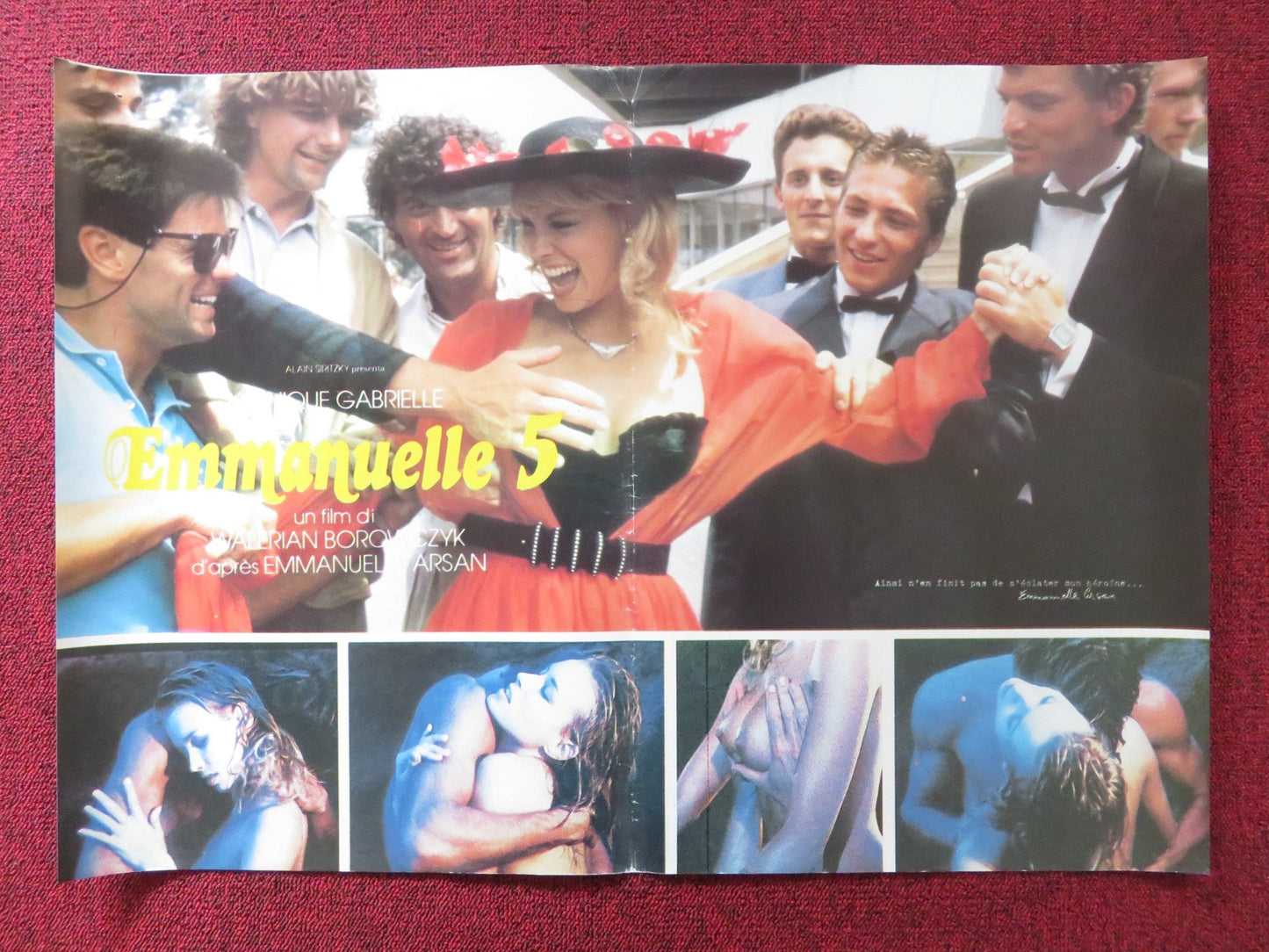 EMMANUELLE 5 - D ITALIAN FOTOBUSTA POSTER MONIQUE GABRIELLE HARDESTER 1987 Rendezvous Cinema Movie posters