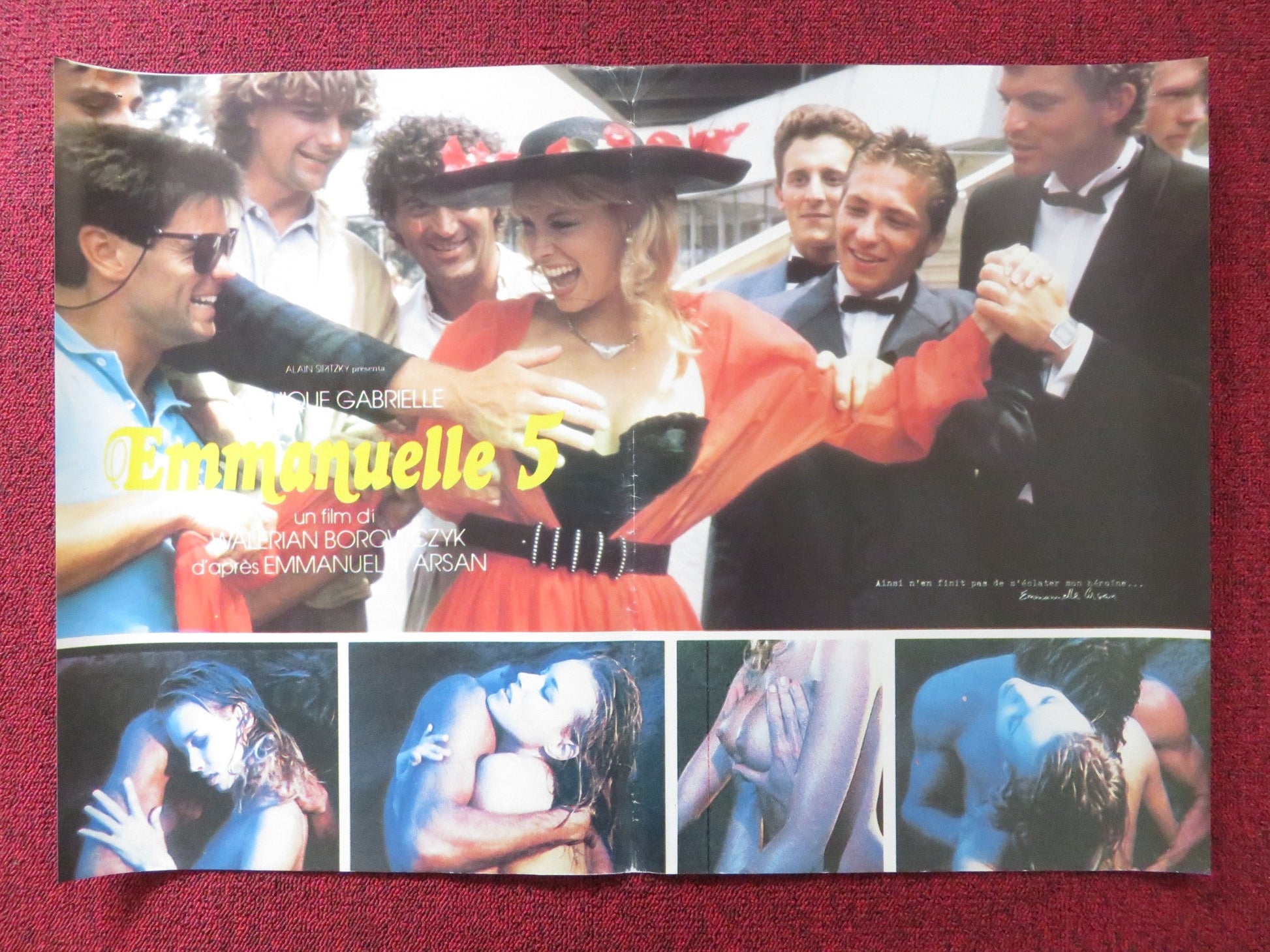 EMMANUELLE 5 - D ITALIAN FOTOBUSTA POSTER MONIQUE GABRIELLE HARDESTER 1987 Rendezvous Cinema Movie posters