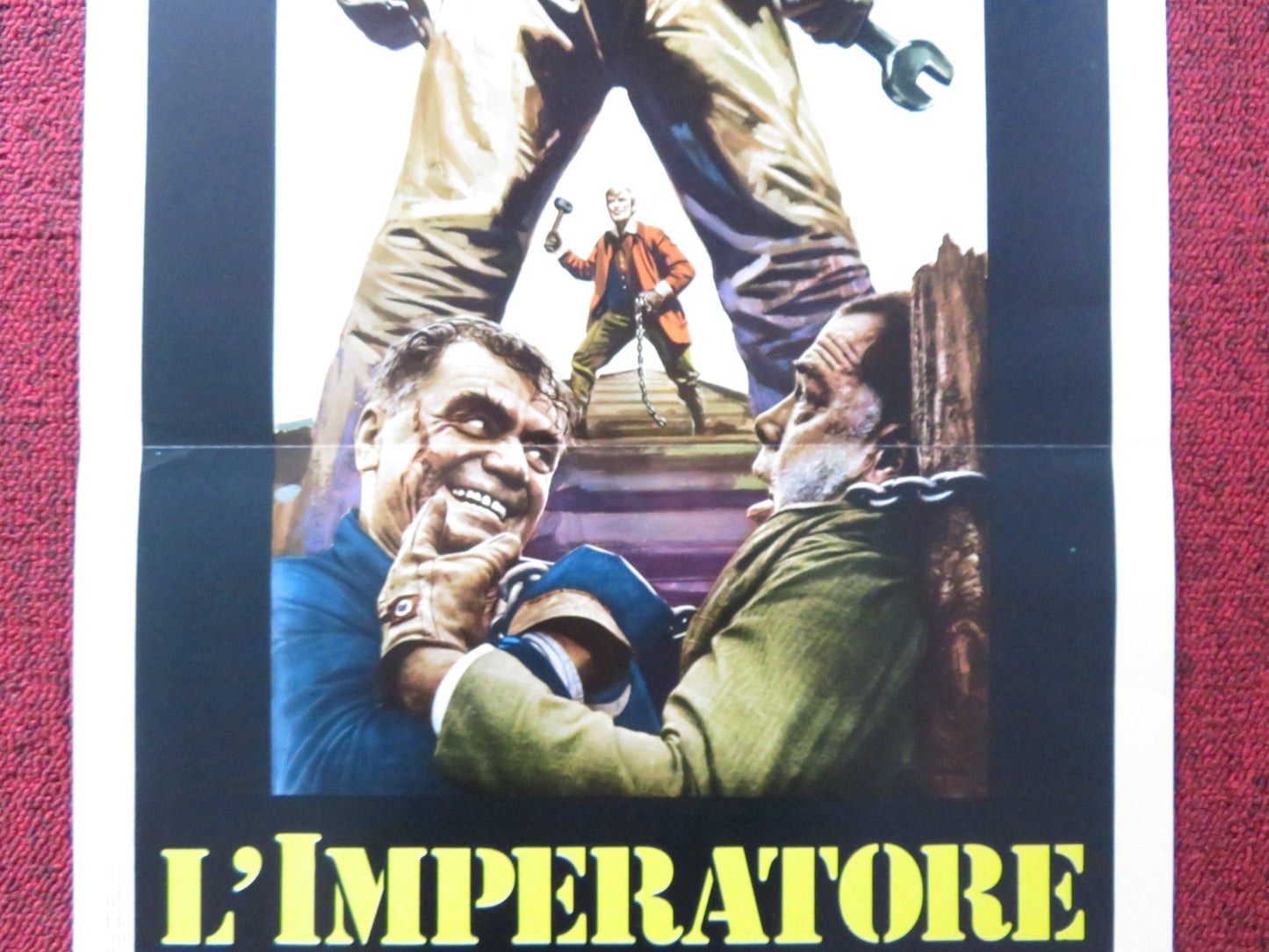 EMPEROR OF THE NORTH ITALIAN LOCANDINA POSTER LEE MARVIN ERNEST BORGNINE 1973 Rendezvous Cinema Movie posters