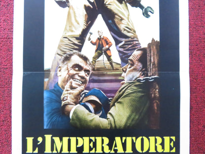EMPEROR OF THE NORTH ITALIAN LOCANDINA POSTER LEE MARVIN ERNEST BORGNINE 1973 Rendezvous Cinema Movie posters