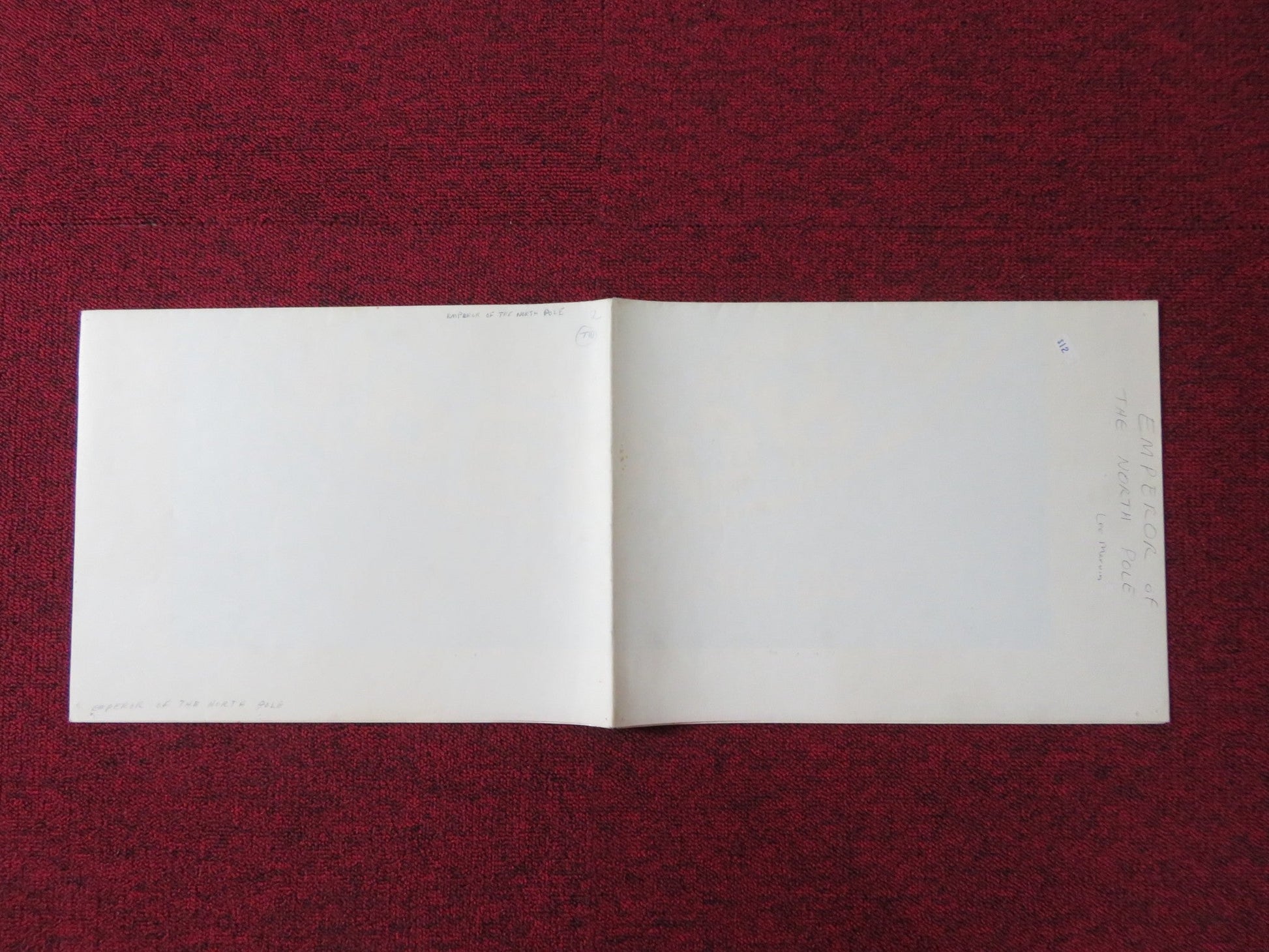 EMPEROR OF THE NORTH POLE FOLDED US ONE SHEET POSTER LEE MARVIN E. BORGNINE 1973 Rendezvous Cinema Movie posters