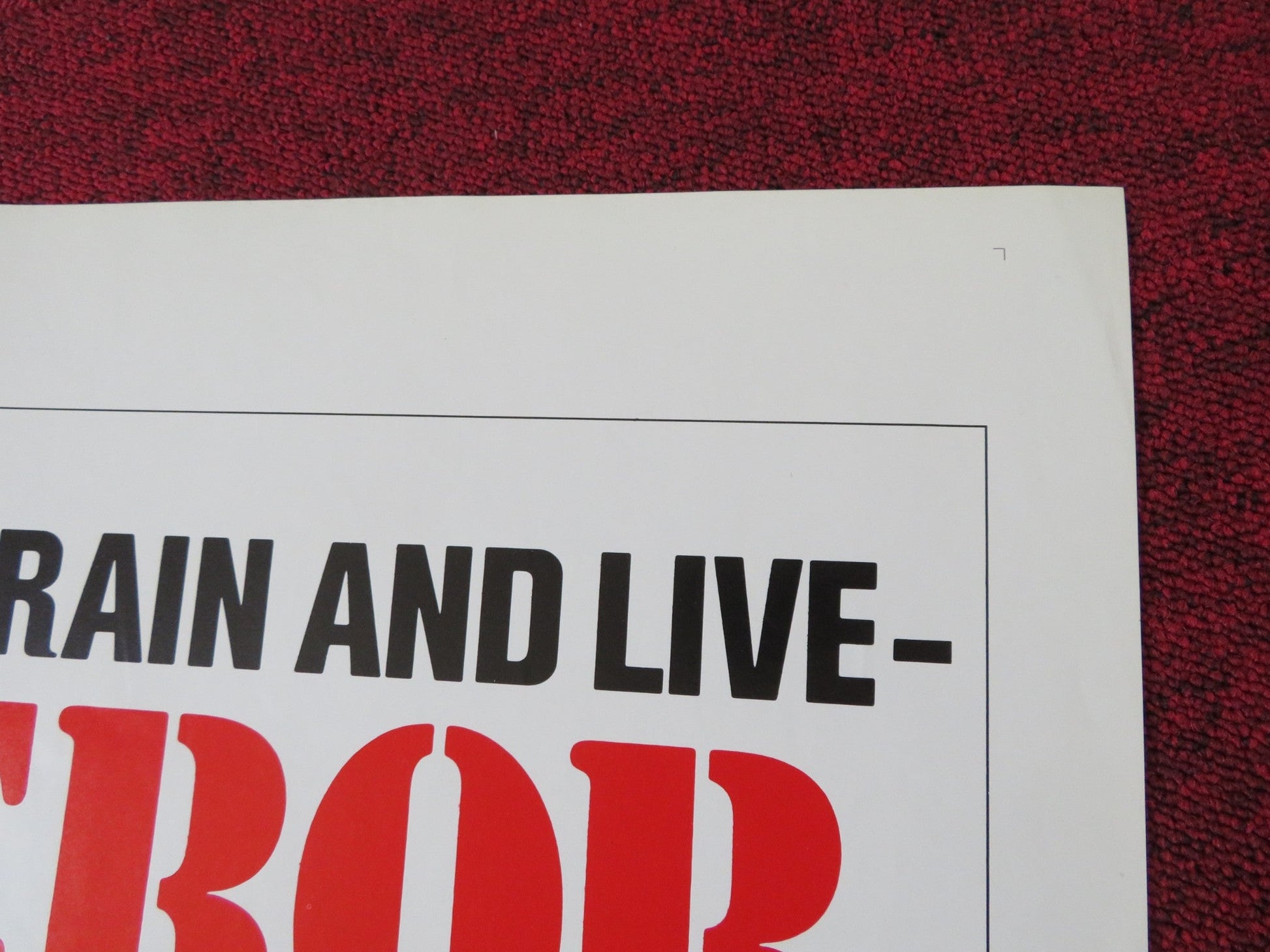 EMPEROR OF THE NORTH - STYLE B FOLDED US ONE SHEET POSTER LEE MARVIN 1973 Rendezvous Cinema Movie posters