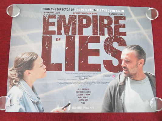 Empire of Lies UK Quad Rolled Poster Joseph Millson Natalie Spence 2026 Movie posters