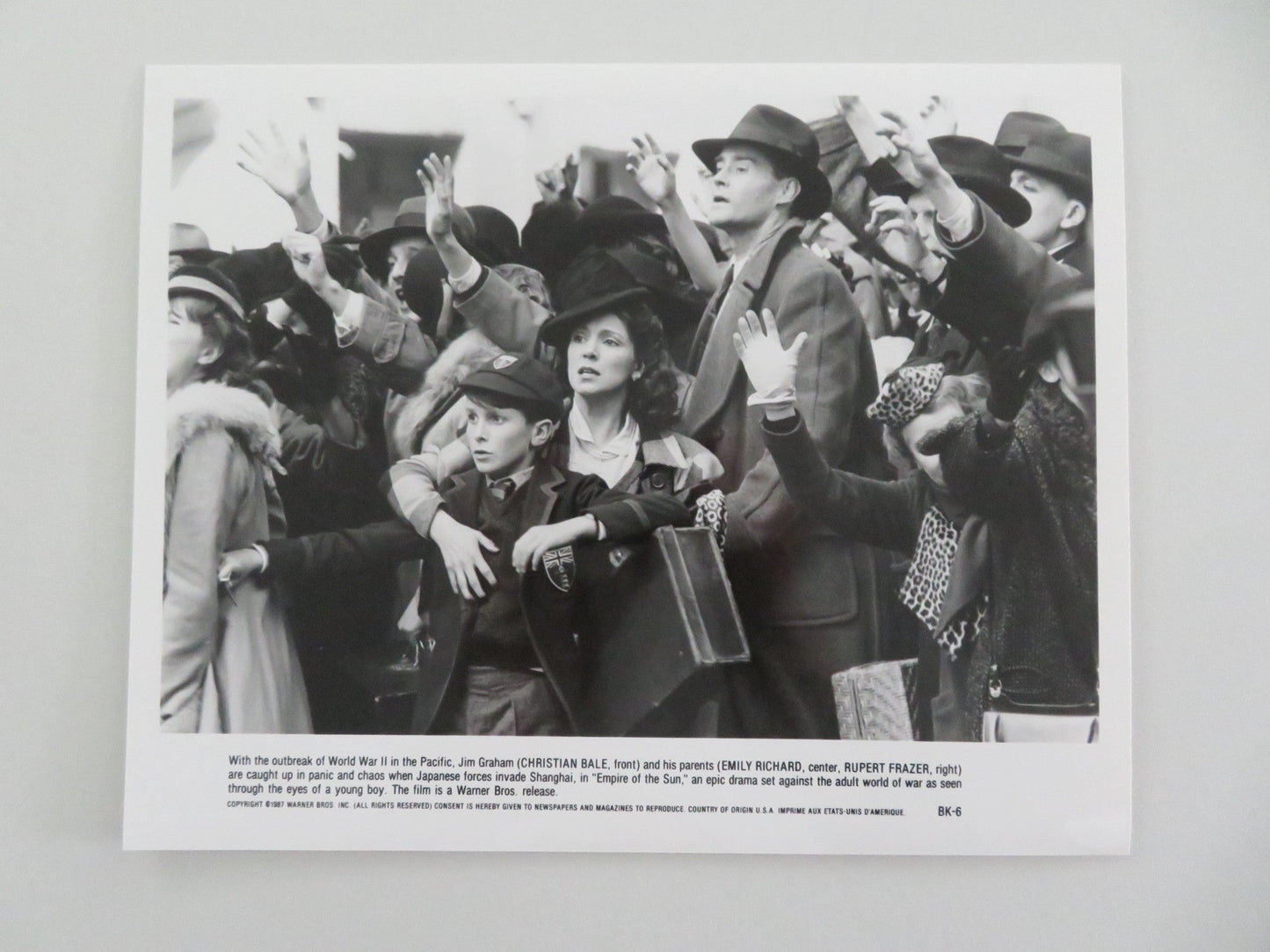 EMPIRE OF THE SUN MOVIE STILL PHOTO LOT OF 10 CHRISTIAN BALE JOHN MALKOVICH 1987 Movie posters