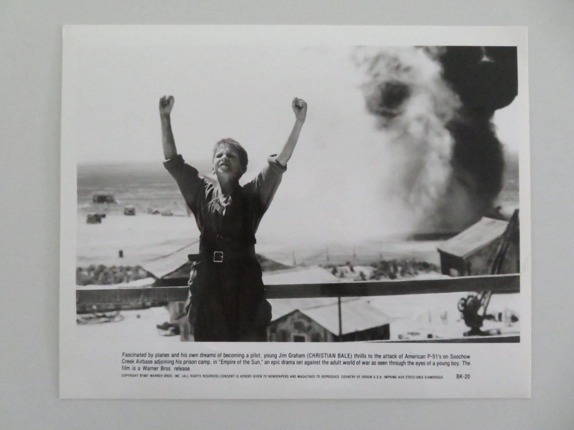 EMPIRE OF THE SUN MOVIE STILL PHOTO LOT OF 10 CHRISTIAN BALE JOHN MALKOVICH 1987 Movie posters