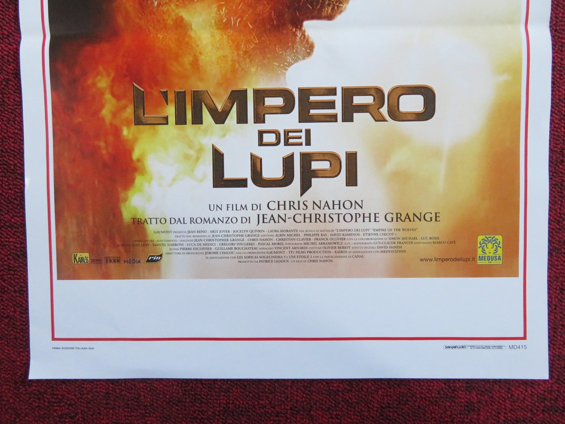EMPIRE OF THE WOLVES ITALIAN LOCANDINA POSTER JEAN RENO ARLY JOVER 2005 Rendezvous Cinema Movie posters