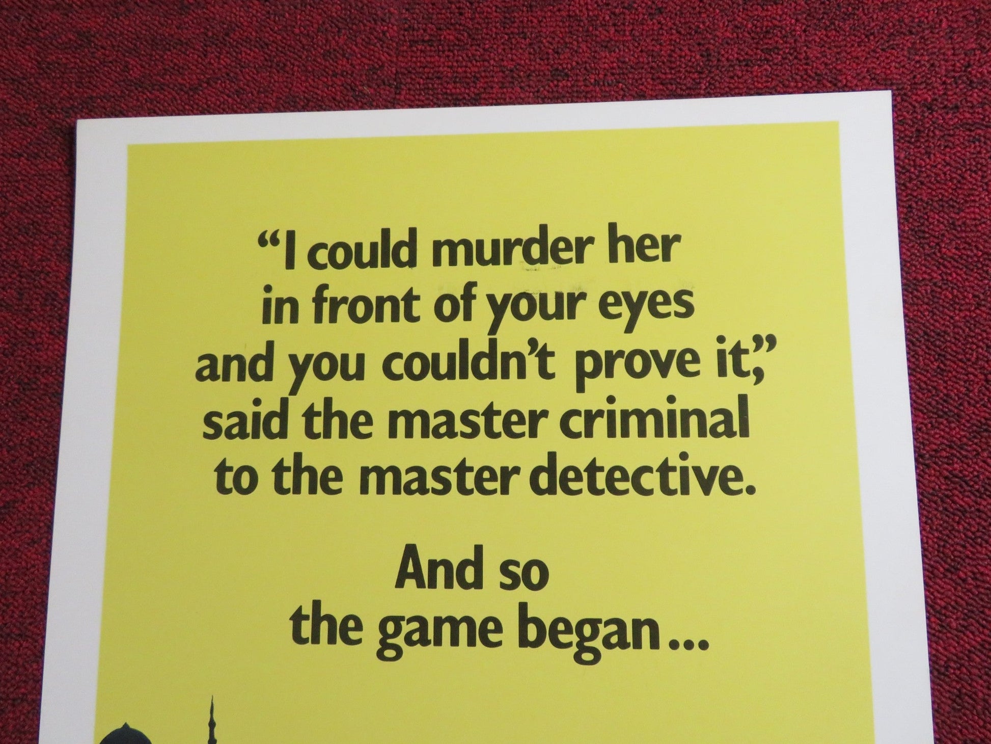 END OF THE GAME US INSERT POSTER JON VOIGH JACQUELINE BISSET 1976 Rendezvous Cinema Movie posters