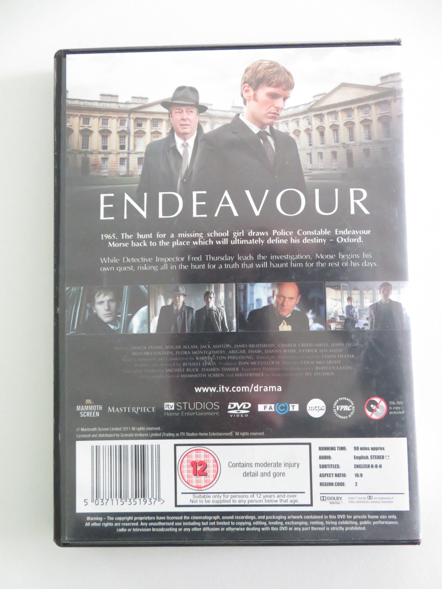 Endeavour - The Origins of Inspector Morse (DVD) Shaun Evans 2012 Region 2 Movie posters