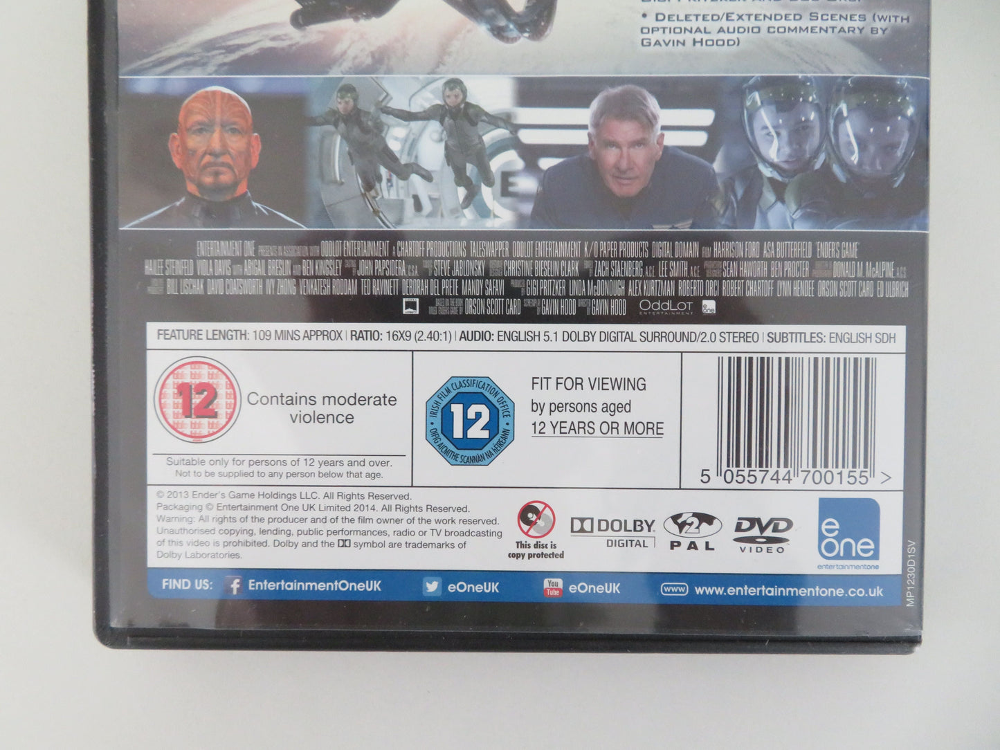 Ender's Game (DVD) Harrison Ford Asa Butterfield 2013 Region 2 Movie posters