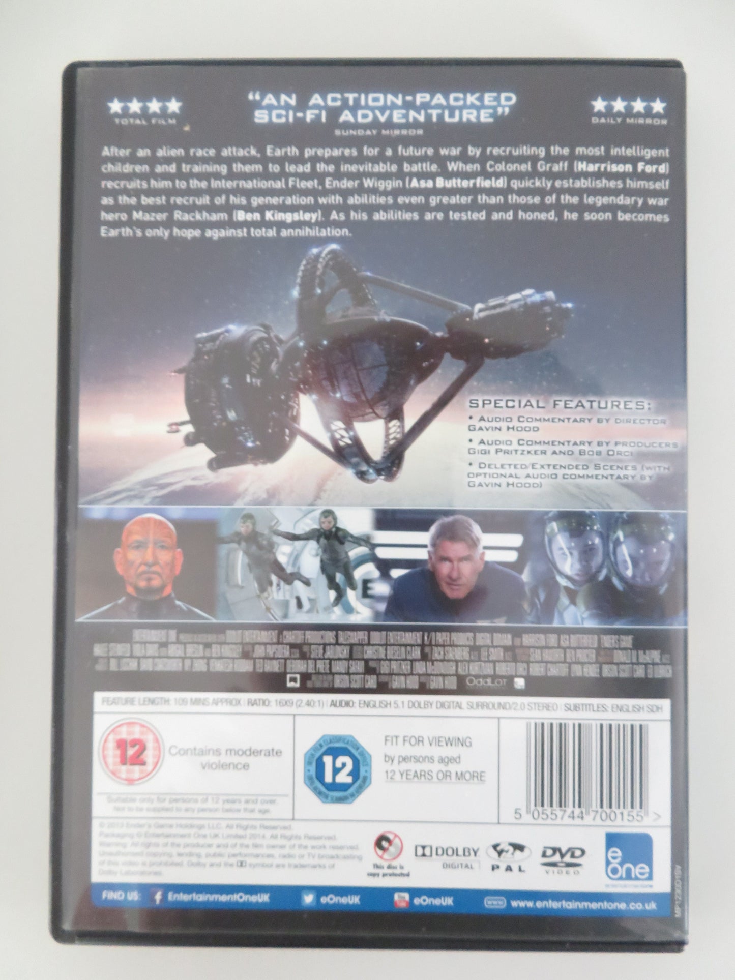 Ender's Game (DVD) Harrison Ford Asa Butterfield 2013 Region 2 Movie posters