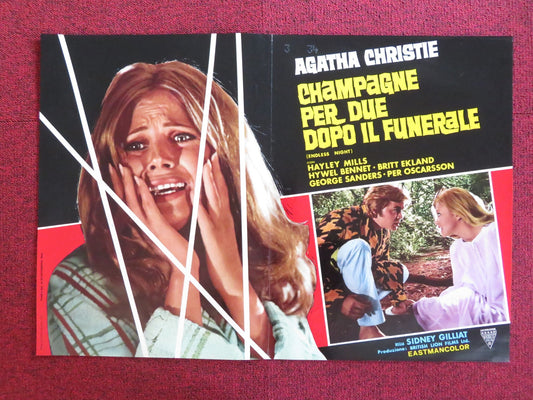 ENDLESS NIGHT - E ITALIAN FOTOBUSTA POSTER HAYLEY MILLS BRITT EKLAND 1972 Rendezvous Cinema Movie posters