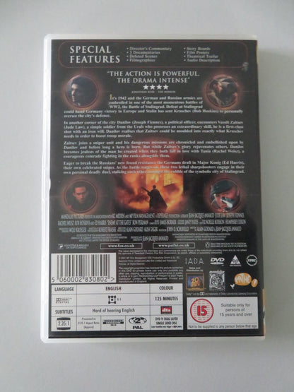 ENEMY AT THE GATES - B (DVD) JUDE LAW JOSEPH FIENNES RACHEL WEISZ 2001 REGION 2 Movie posters