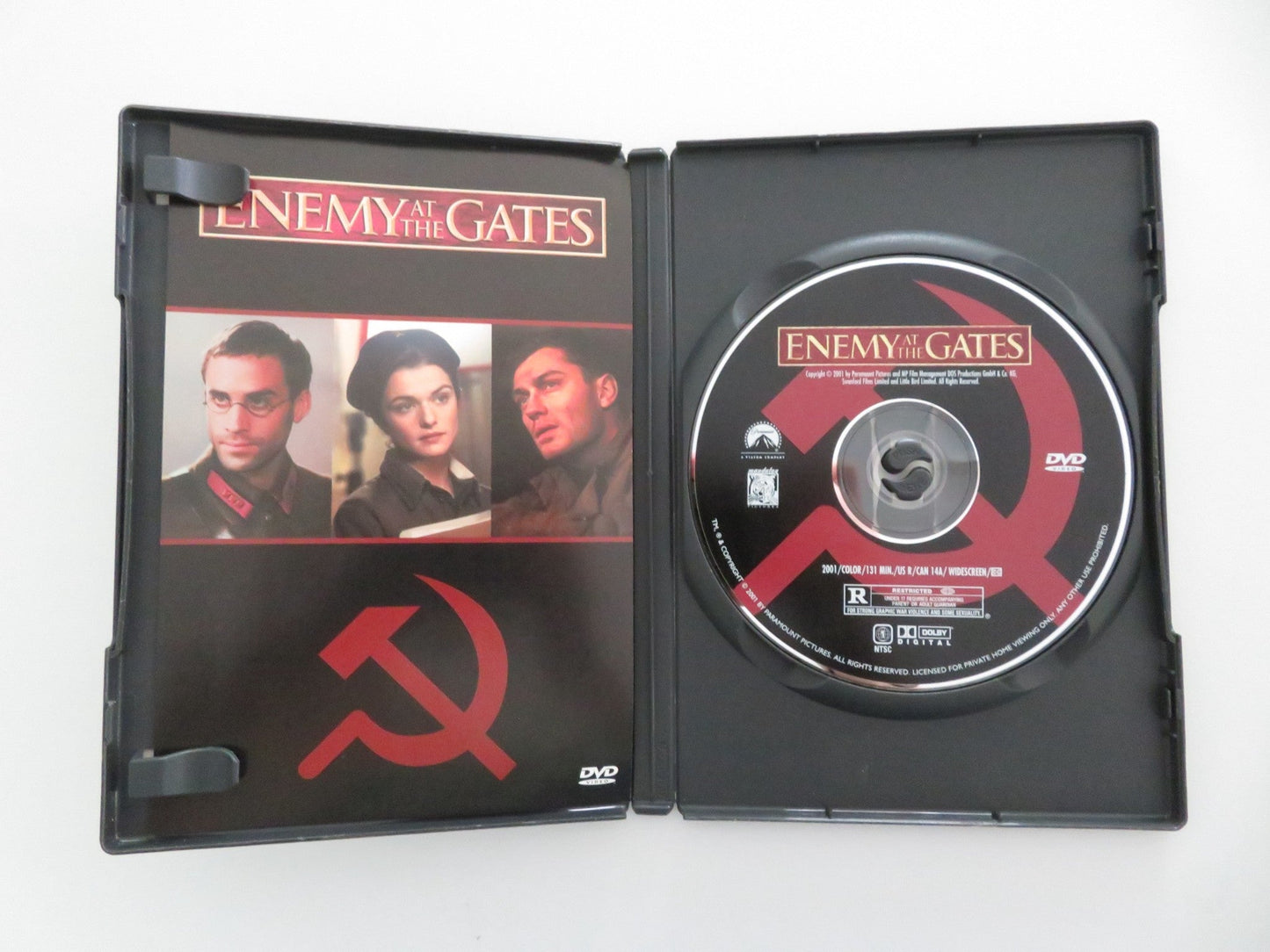 ENEMY AT THE GATES (DVD) JUDE LAW JOSEPH FIENNES 2001 REGION 1 Movie posters