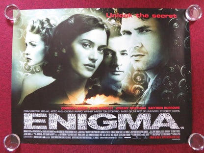 ENIGMA UK QUAD ROLLED POSTER DOUGRAY SCOTT KATE WINSLET 2001 Rendezvous Cinema Movie posters