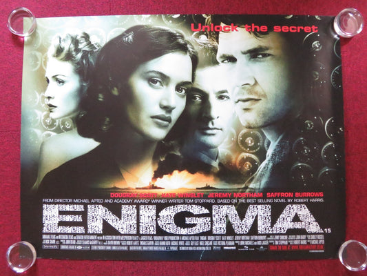 ENIGMA UK QUAD ROLLED POSTER DOUGRAY SCOTT KATE WINSLET 2001 Rendezvous Cinema Movie posters