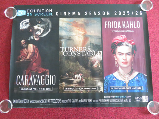 Eos: Caravaggio Turner & Constable Frida Kahlo UK QUAD ROLLED POSTER 2026 Movie posters
