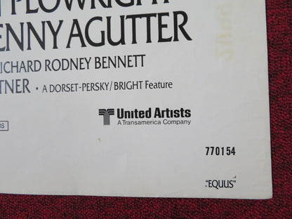 EQUUS FOLDED US ONE SHEET POSTER RICHARD BURTON PETER FIRTH 1977 Rendezvous Cinema Movie posters