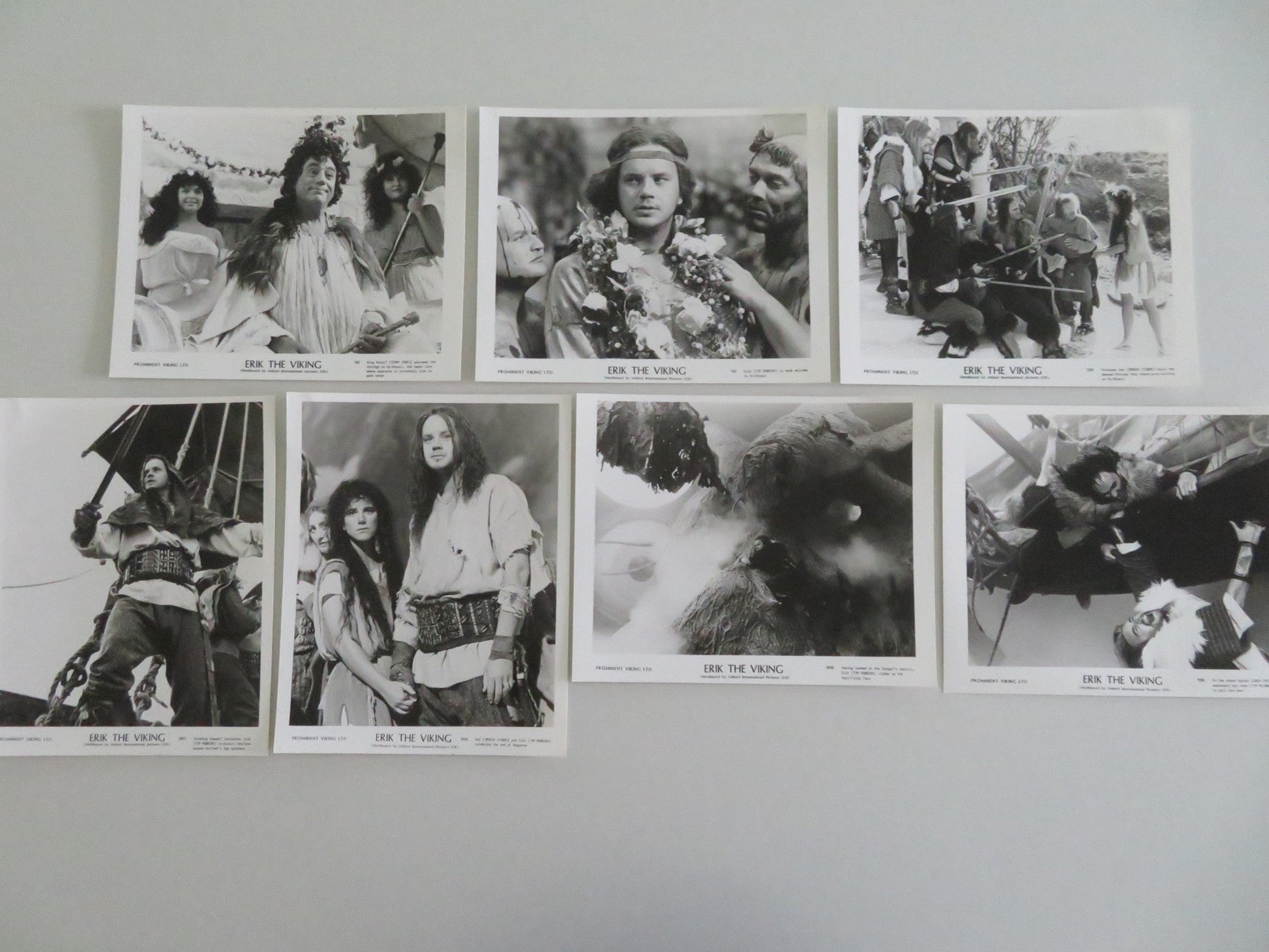 ERIK THE VIKING MOVIE STILL PHOTO LOT OF 7 TIM ROBBINS TERRY JONES M ROONEY 1989 Movie posters