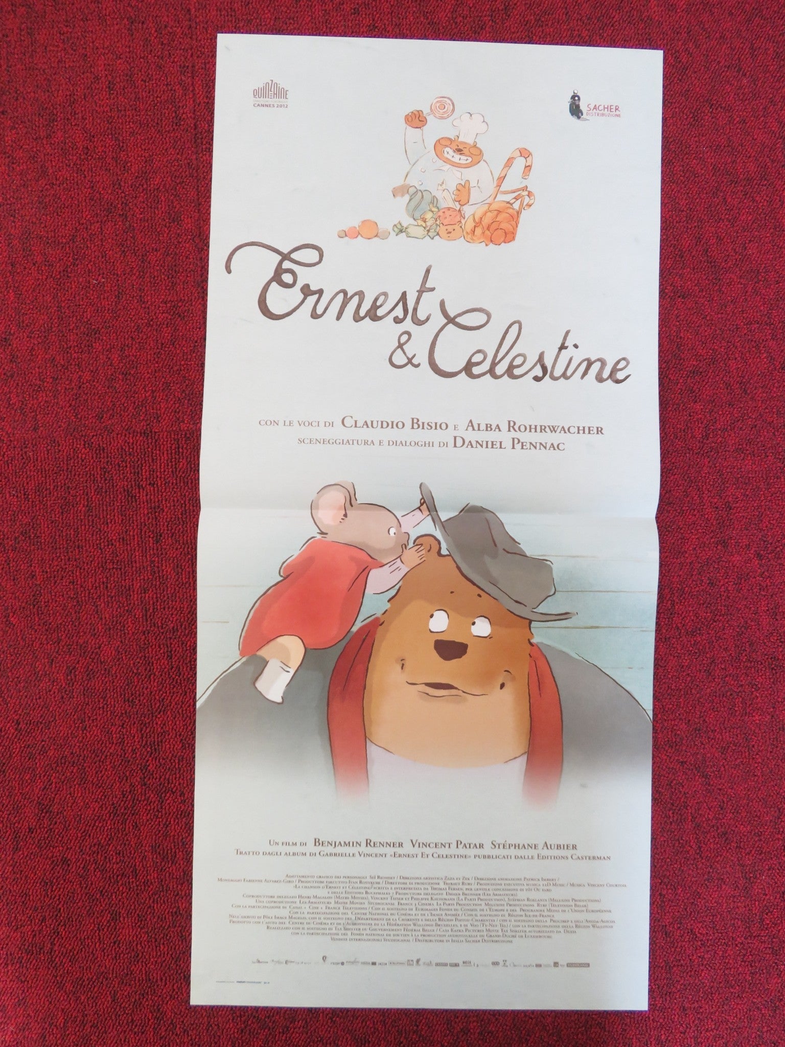 ERNEST & CELESTINE ITALIAN LOCANDINA POSTER LAMBERT WILSON PAULINE BRUNNER 2012 Rendezvous Cinema Movie posters