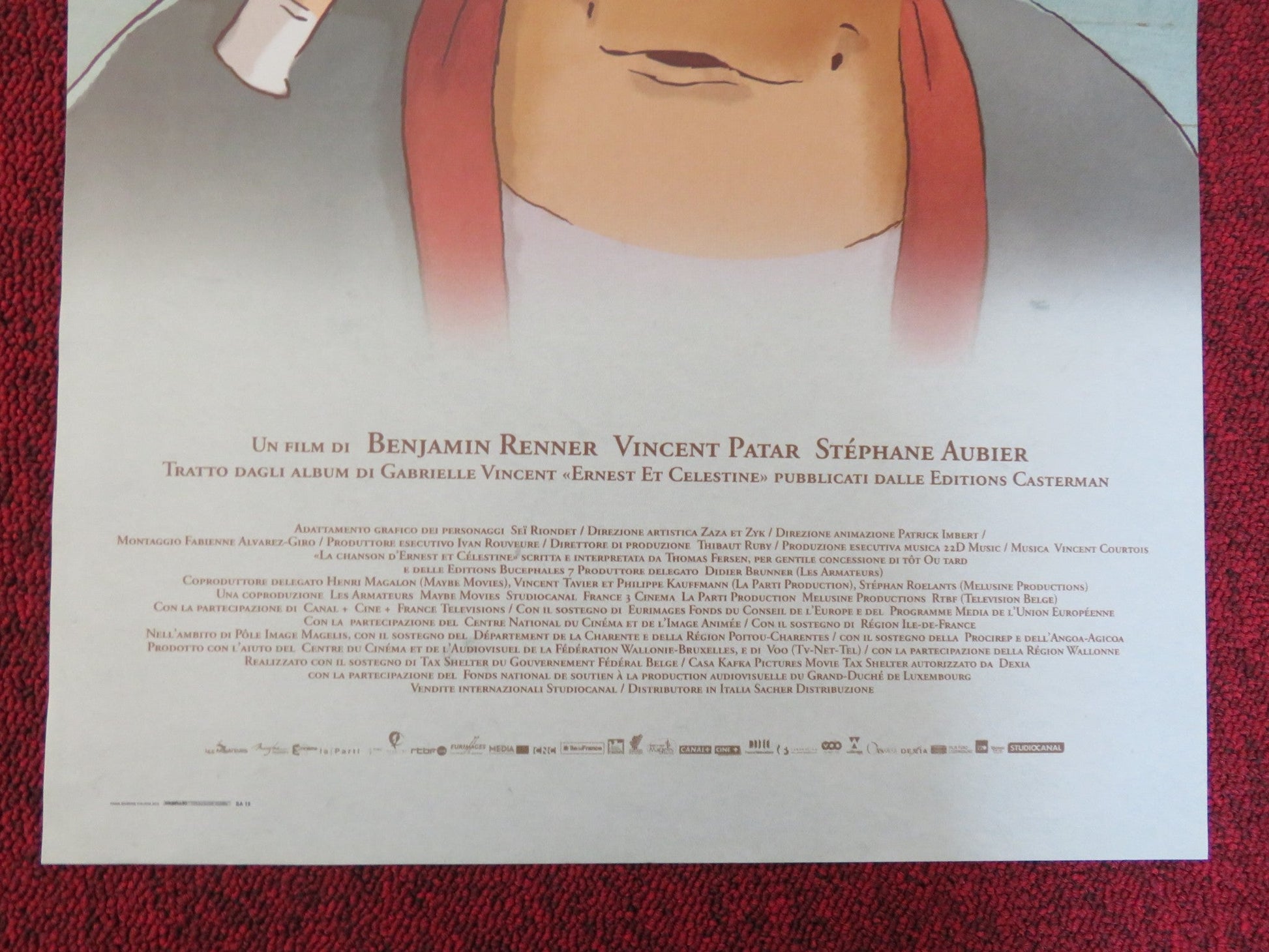 ERNEST & CELESTINE ITALIAN LOCANDINA POSTER LAMBERT WILSON PAULINE BRUNNER 2012 Rendezvous Cinema Movie posters